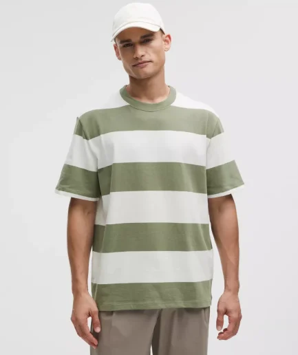 Heavyweight High Quality Cotton Jersey T-Shirt Stripe