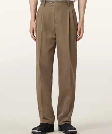 Apparel Mens Straight Legs SweatPants Brown 100% Cotton Lining Fabric Color Casual Fashion Pants for Men