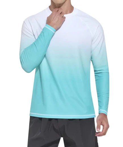 Men's T-shirts Swimming Shirts Sunscreen Clothes Sunscreen T-shirts Quick Drying Fishing Beach T-shirts