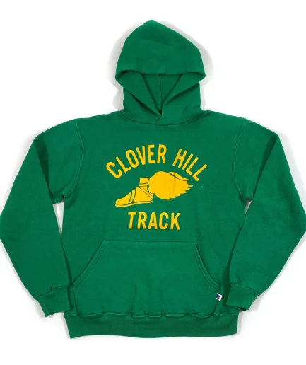Classic Casual Pullover Vintage 80's Clover Hill HS Track Hoodie