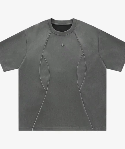 Men's Loose Fit Heavyweight Short-Sleeve Washed Retro Style