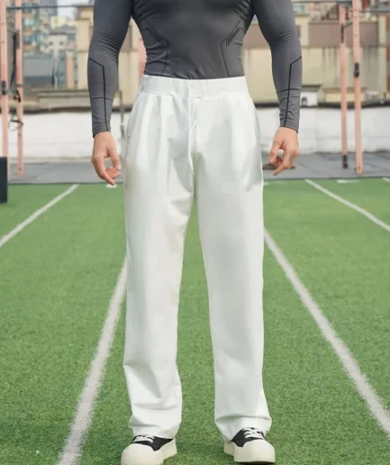 Men's Casual Fashionable Pants Trousers Loose Drawstring Basketball Running Training Cotton Sport Long Pants