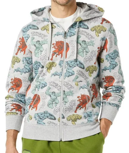 500gsm Clothing Men Blank Zip up Sweatshirt Cotton Bubble Print Zipper Boxy Hoodie With