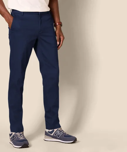 Men's Slim-Fit Wrinkle-Resistant Flat-Front Stretch Chino Pant
