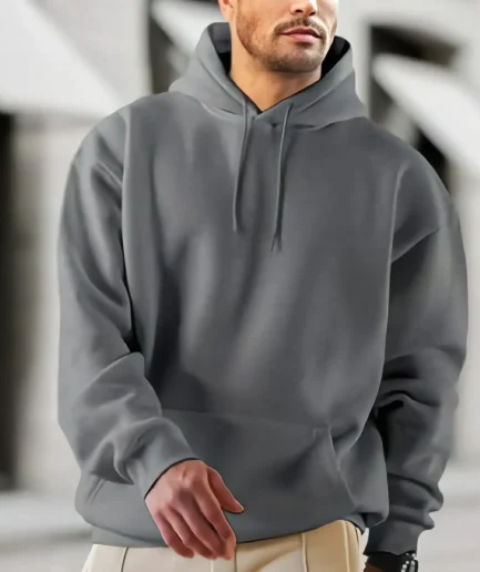 Men's Casual Cotton Hoodie Drawstring Hooded Sweatshirt Pullover Sport Shirt Long-sleeve Hoodie Fashion