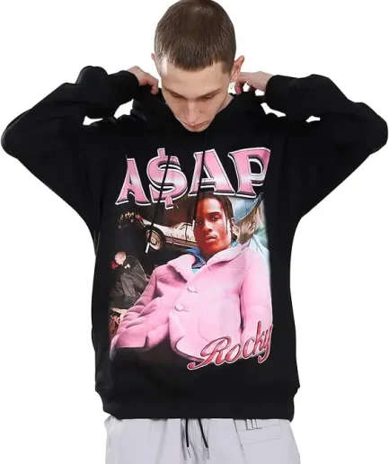 Hip-hop Sportswear Men's Graphic Hooded Pullover Hoodie Black Men's Autumn Hoodies Sweatshirts